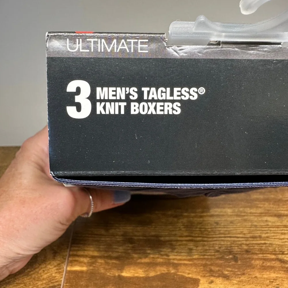 Hanes Originals Ultimate 3 Pack Mens Supersoft Bamboo Knit Boxers Medium U02KC3